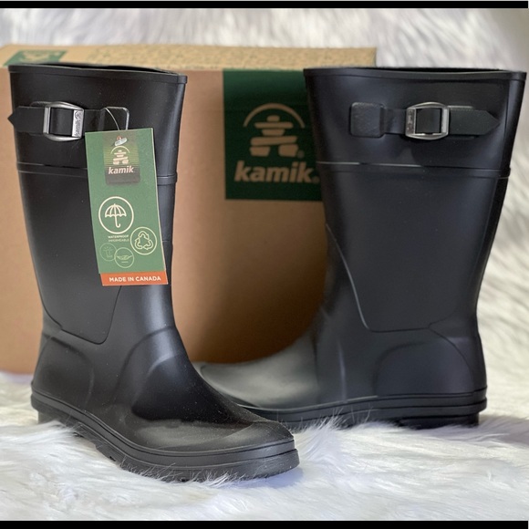 New Kamik Kids Raindrops Rain Boots - Picture 3 of 11